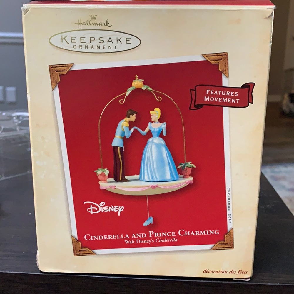 Cinderella and Prince Charming Hallmark Ornament 2003